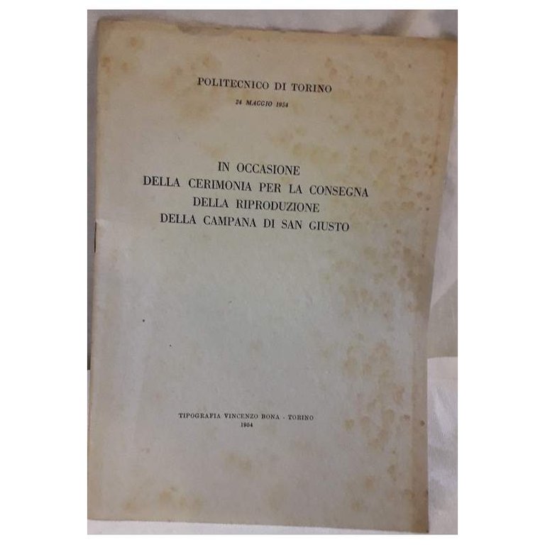 IN OCASIONE DELLA CERIMONIA PER LA CONSEGNA DELLA RIPRODUZIONE DELLA …