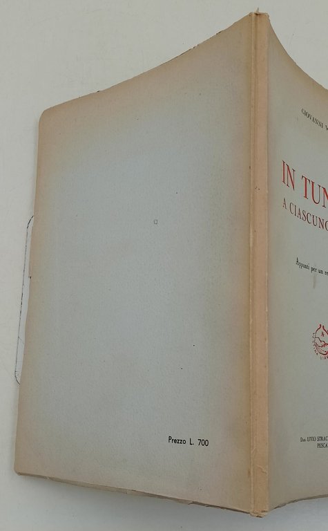 In Tunisia a ciascuno il suo-Appunti per regime futuro(1954)