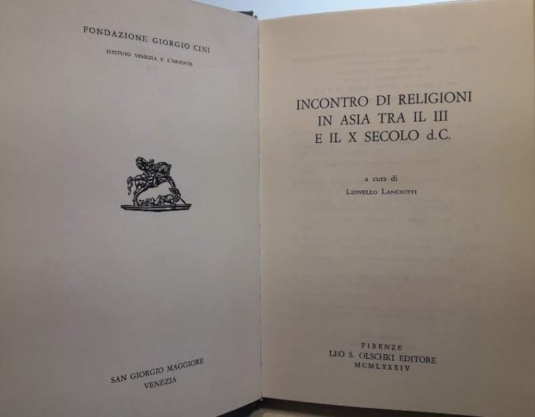 INCONTRO DI RELIGIONI IN ASIA TRA IL III E IL …