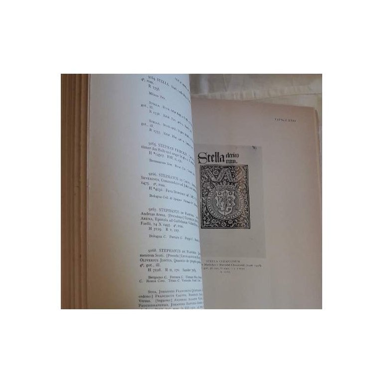 INDICE GENERALE DEGLI INCUNABOLI DELLE BIBLIOTECHE D'ITALIA-vol V- (1972)