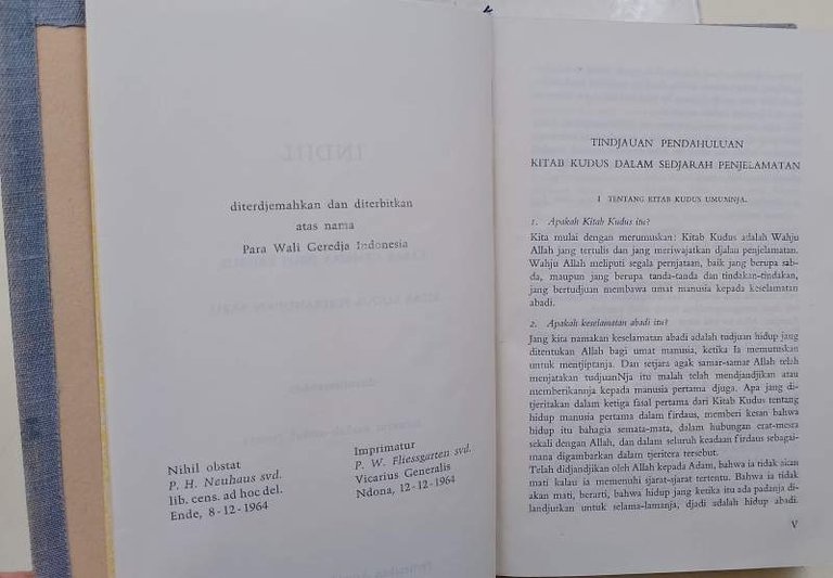 INDJILI- KABAR GEMBIRA JESUS KRISTUS KITAB KUDUS PERDJANDHAN BARU(1964)