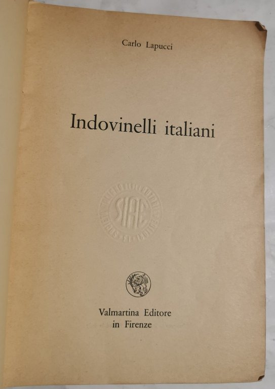 Indovinelli italiani