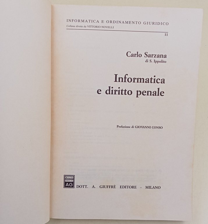 Informatica e diritto penale