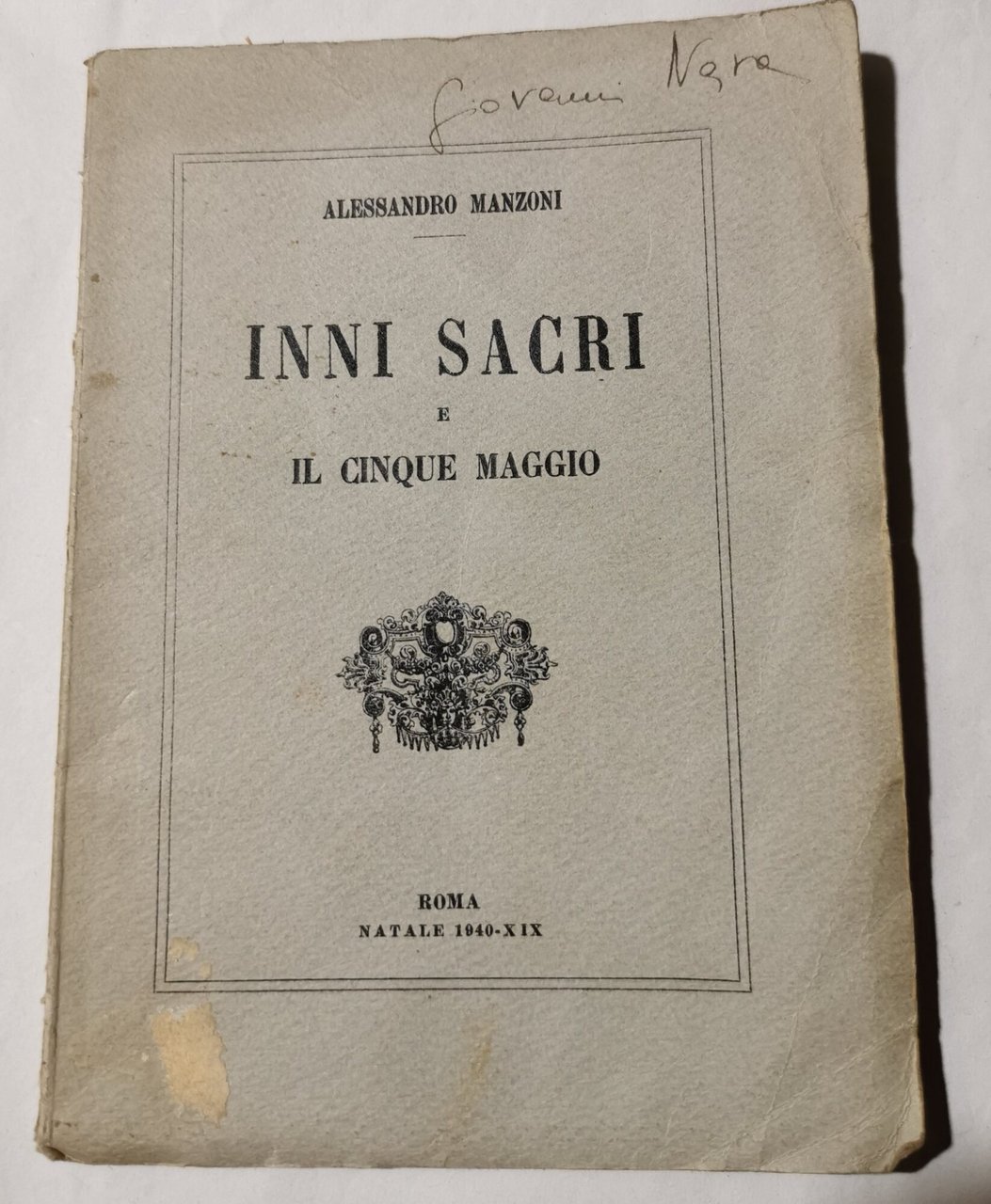 Inni Sacri e il Cinque Maggio