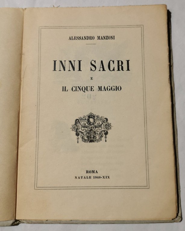 Inni Sacri e il Cinque Maggio