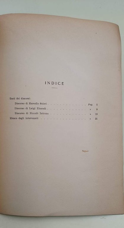 INSEDIAMENTO DEL GOVERNATORE EINAUDI E DEL DIRETTORE GENERALE INTRONA ALLA …
