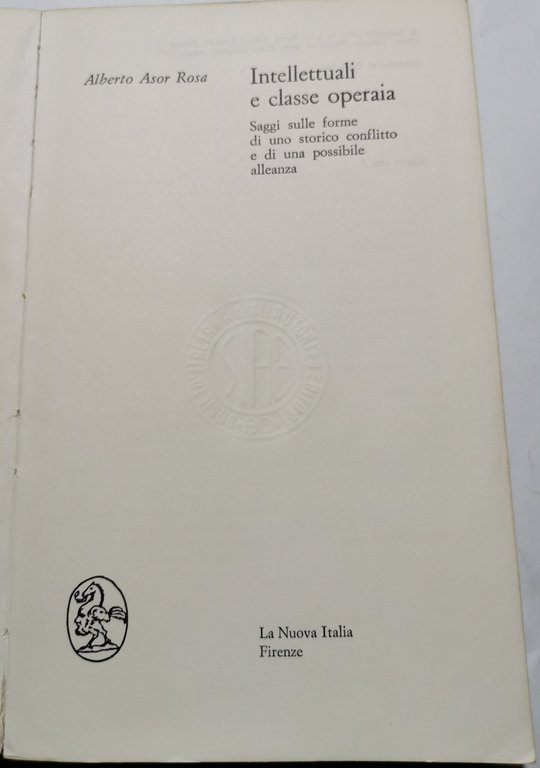 Intellettuali e classe operaia - Saggi sulle forme di uno …