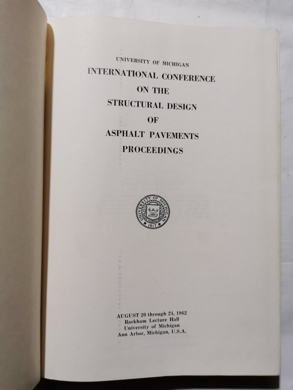 International Conference on the structural design of asphalt pavements procedings
