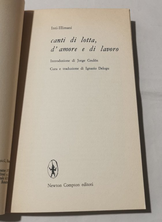 Inti - Illimani canti di lotta, d'amore e di lavoro