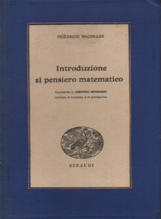 INTRODUZIONE AL PENSIERO MATEMATICO (1939)