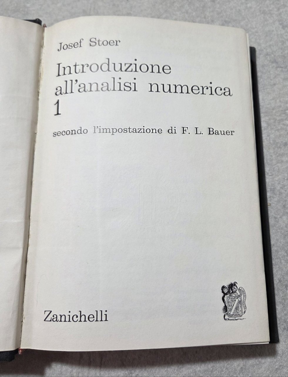 Introduzione all'analisi numerica - 1 e 2 | Immagine principale