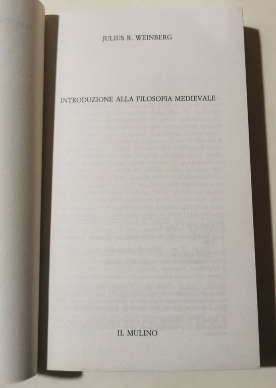 Introduzione alla filosofia medievale