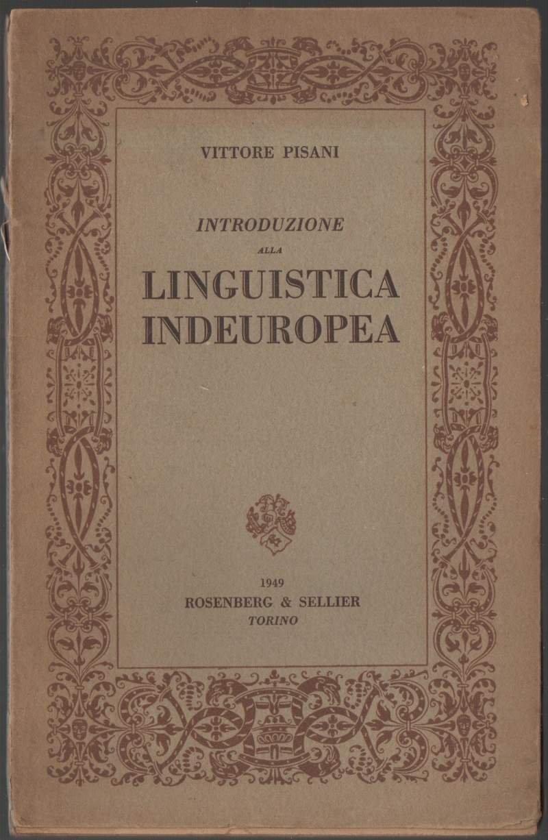 INTRODUZIONE ALLA LINGUISTICA INDEUROPEA (1948)