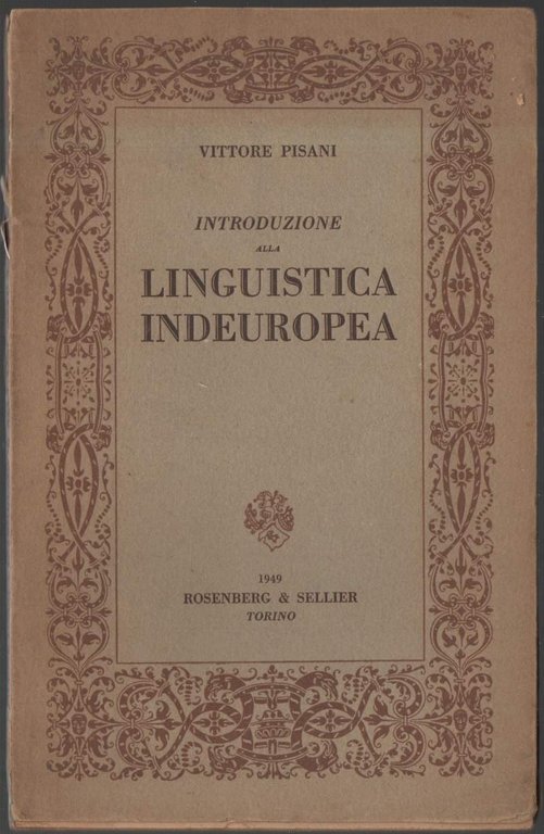 INTRODUZIONE ALLA LINGUISTICA INDEUROPEA (1948)