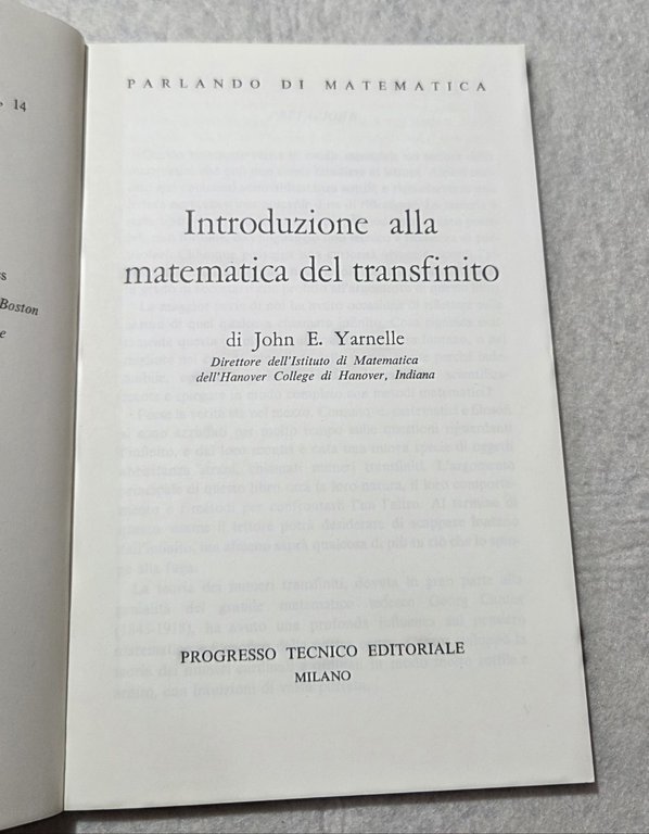 Introduzione alla matematica del transfinito | Immagine Gallery 2