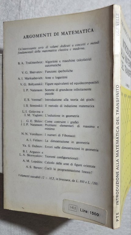 Introduzione alla matematica del transfinito | Immagine Gallery 3