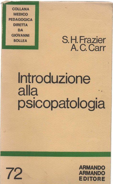 INTRODUZIONE ALLA PSICOPATOLOGIA (1978 )