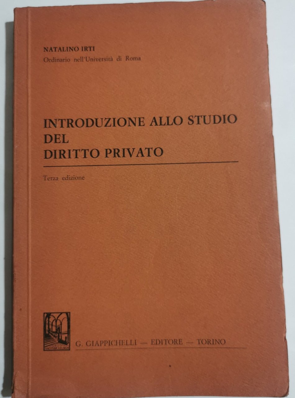 Introduzione allo studio del diritto privato