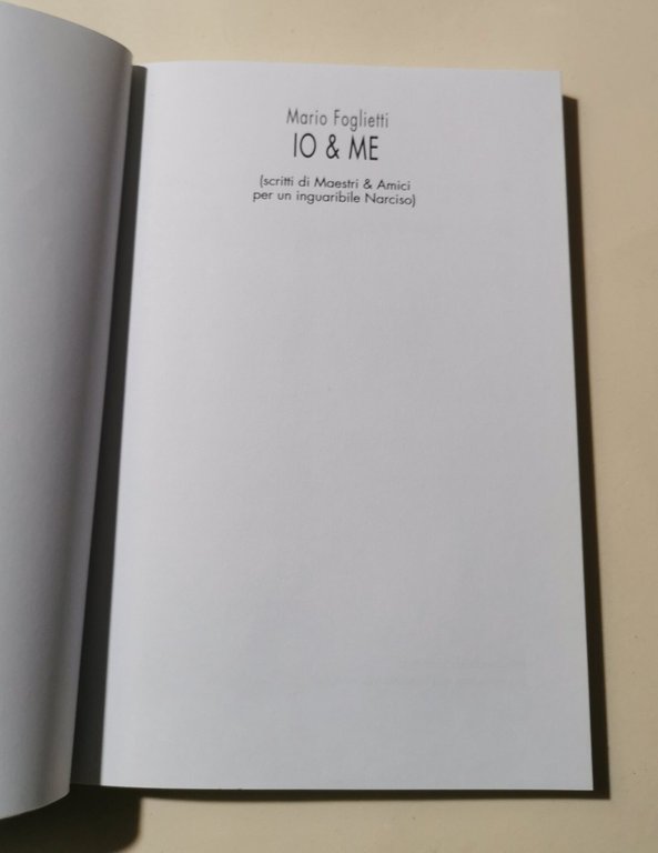 Io &amp; me - Scritti di maestri e amici per … | Immagine Gallery 2