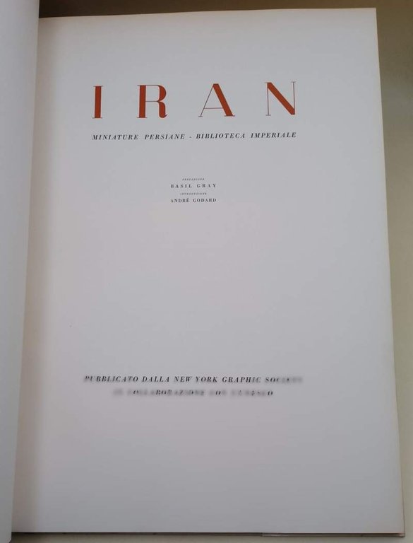 IRAN- MINIATURE PERSIANE- BIBLIOTECA IMPERIALE(1956)