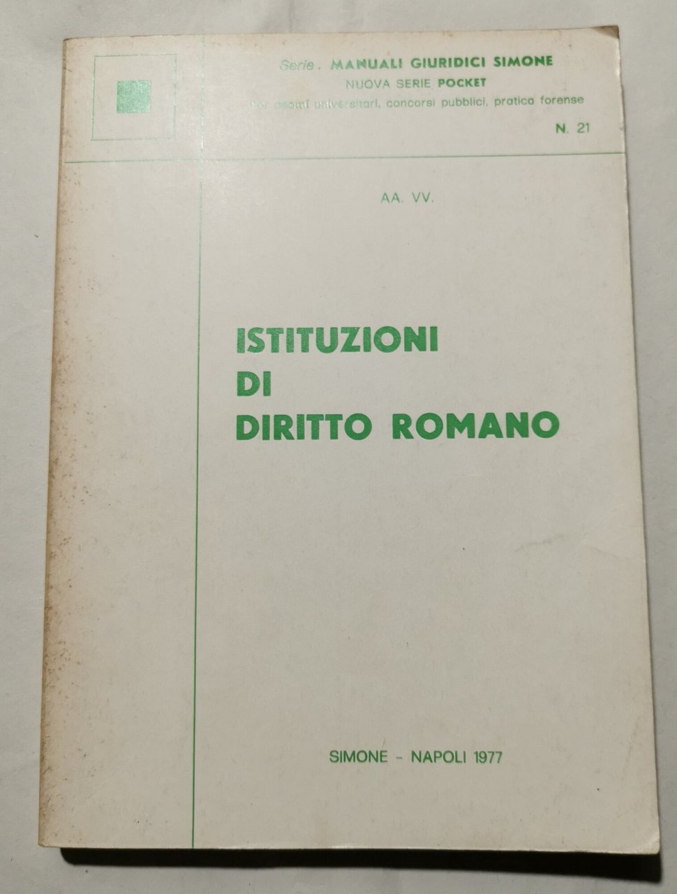 Istituzioni di Diritto Romano