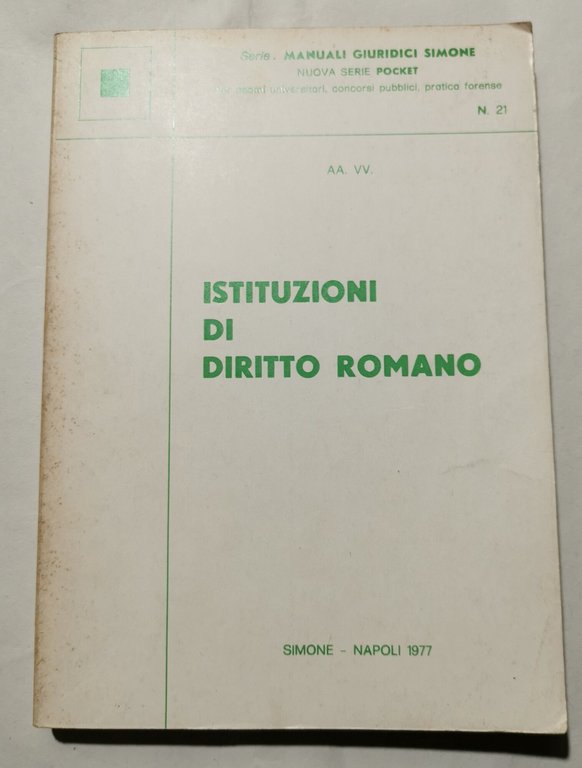 Istituzioni di Diritto Romano