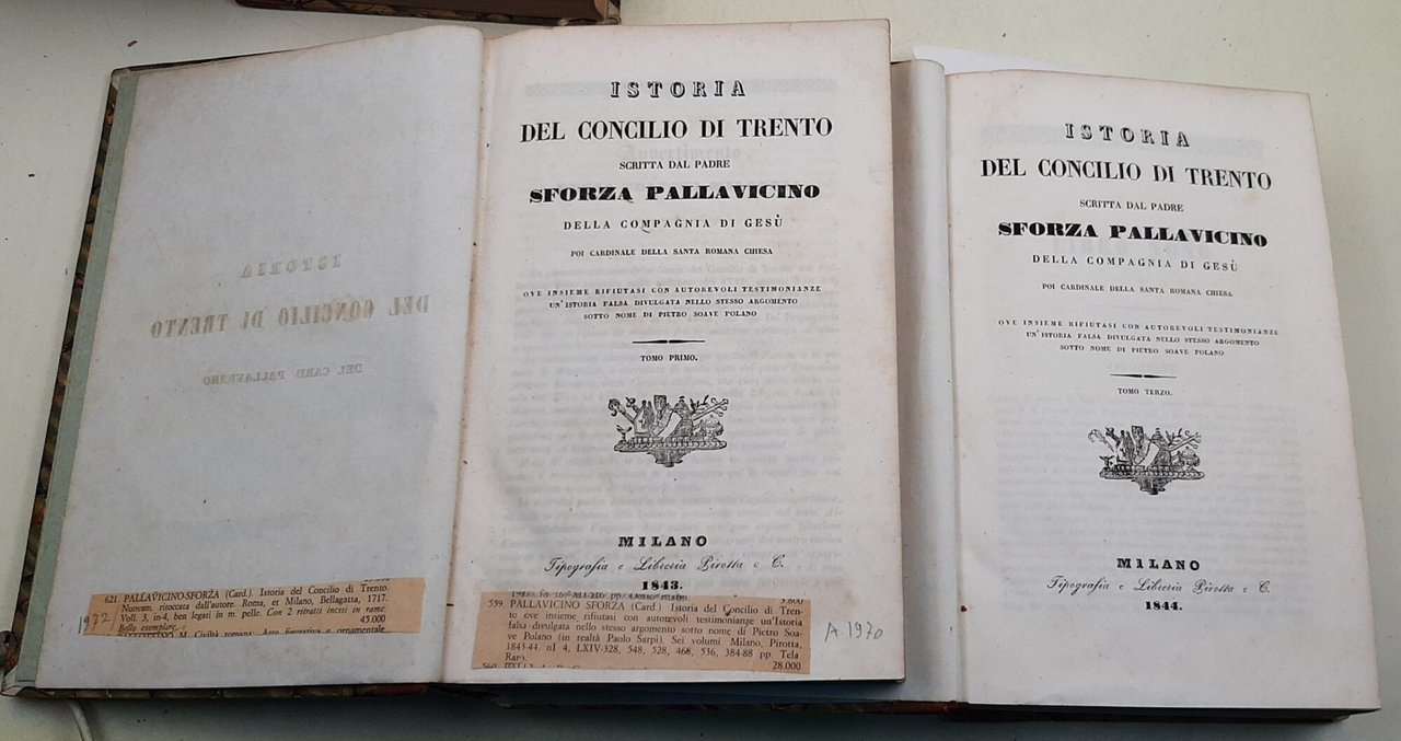 Istoria del Concilio di Trento - 6 tomi in 3 … | Immagine principale
