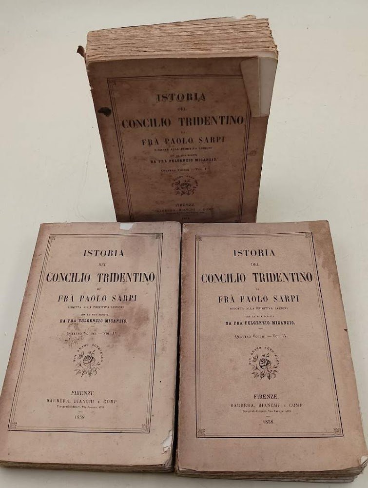 ISTORIA DEL CONCILIO TRIDENTINO- VOLL. I, II E IV(1858)