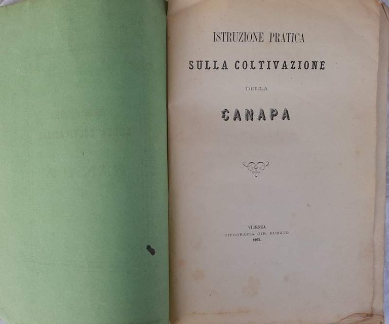 ISTRUZIONE PTATICA SULLA COLTIVAZIONE DELLA CANAPA(1868)