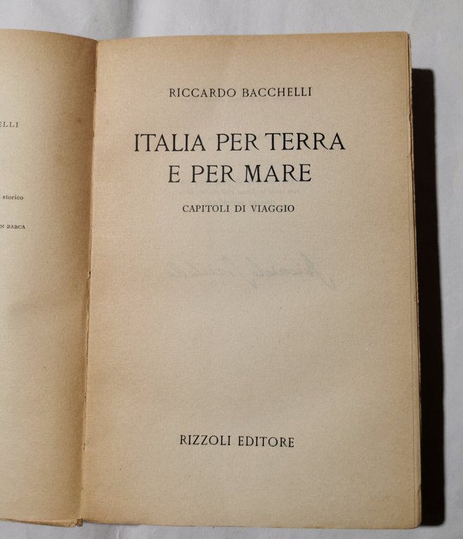 Italia per terra e per mare - Capitoli di viaggio