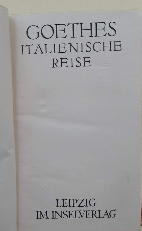 ITALIENISCHE REISE