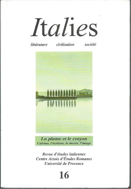 ITALIES - Litterature civilisation societe - La plume et le …