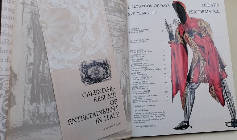 Italy's Book of Days-Today's performance- XVII Year-1968