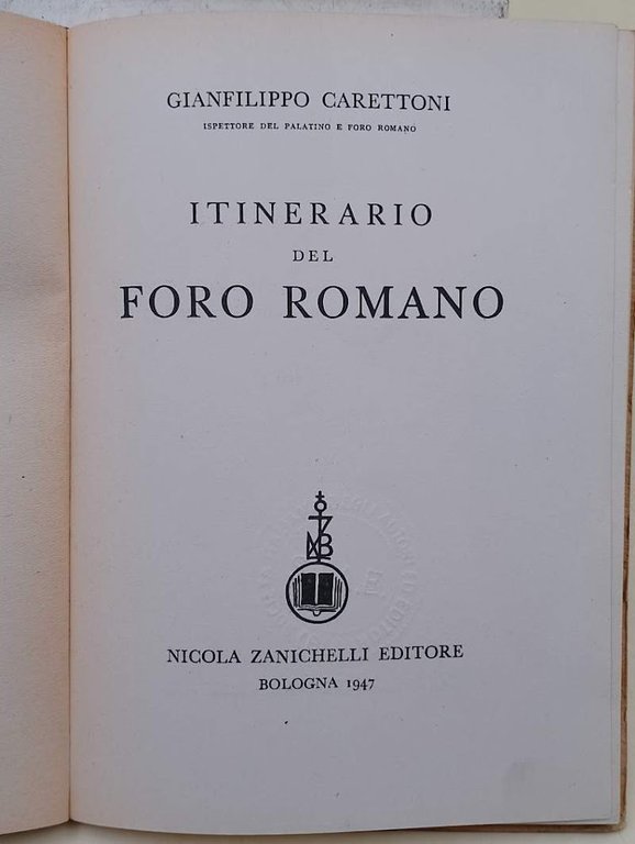 ITINERARIO DEL RORO ROMANO(1947)