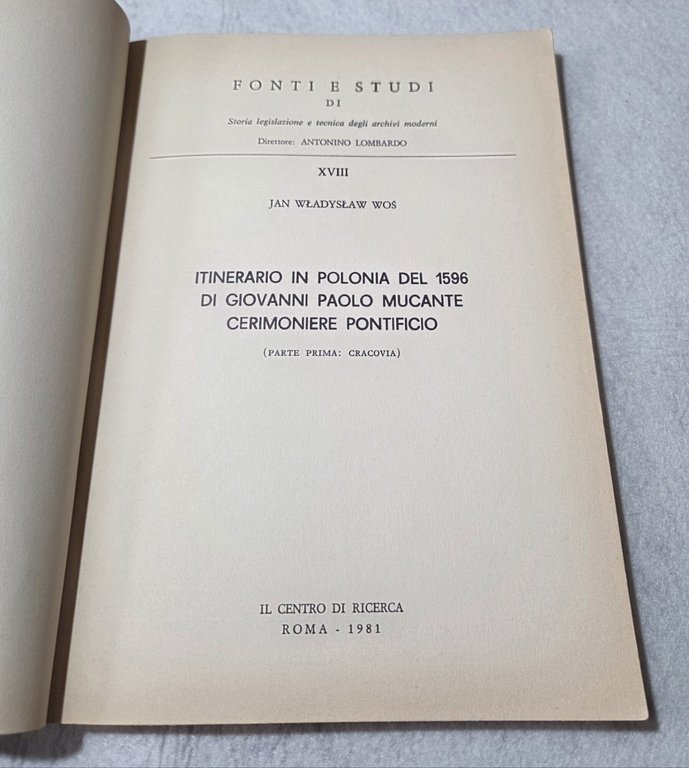 Itinerario in Polonia del 1596 di Giovanni Paolo Mucante cerimoniere … | Immagine Gallery 2