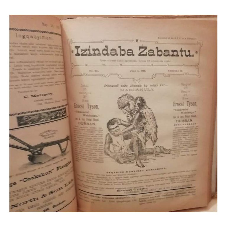 IZINDABA ZABANTU umnyaka 11 (1922)