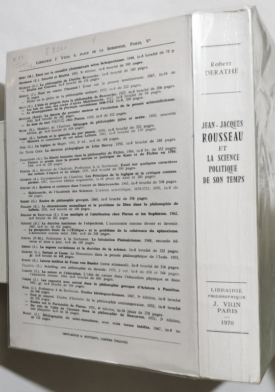 Jean-Jacques Rousseau et la Science Politique de son temps