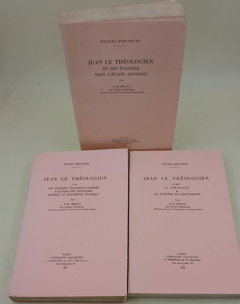 Jean le theologien et son evangile/Les grandes traditions d'Israel l'accord …