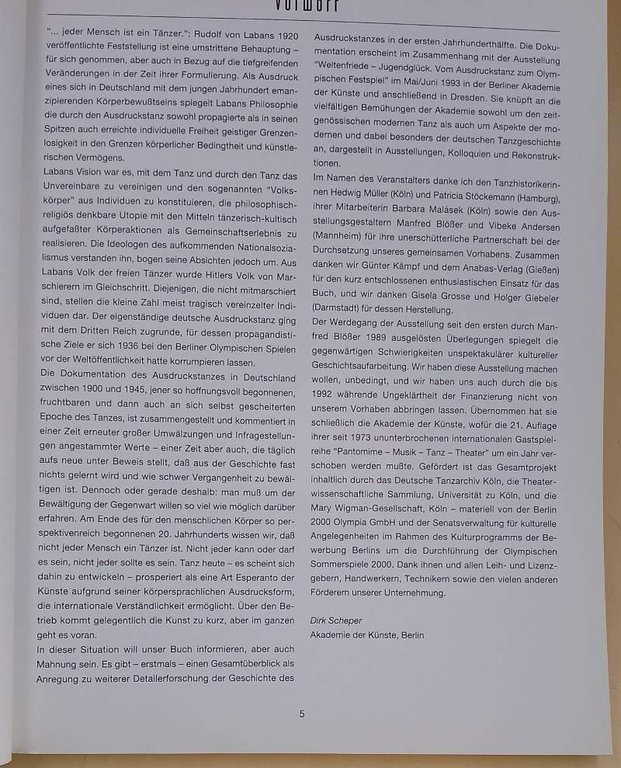 JEDER MENSCH IST EIN TANZER-AUSDRUCKTANZ IN DEUTSCHLAND ZWISCHEN 1900 UND …