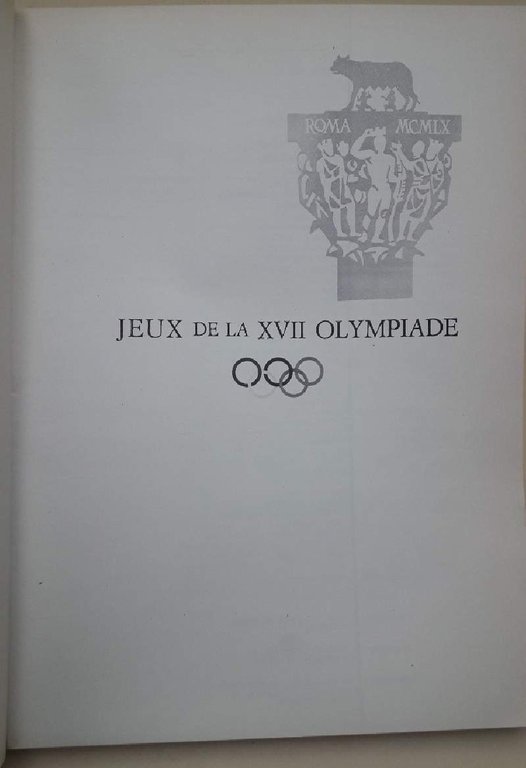 JEUX DE LA XVIIe OLYMPIADE( 1960)