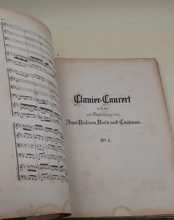JOH. SEB. BACH'S WERKE- SIEBZEHNTER JAHRGANG- SIEBEN KONZERTE FUR KLAVIER …