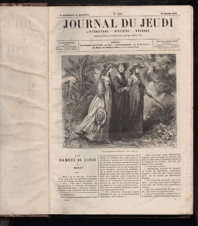 JOURNAL DU JEUDI LITTERATURE - HISTOIRE - VOYAGES avril 1866 … | Immagine Gallery 4