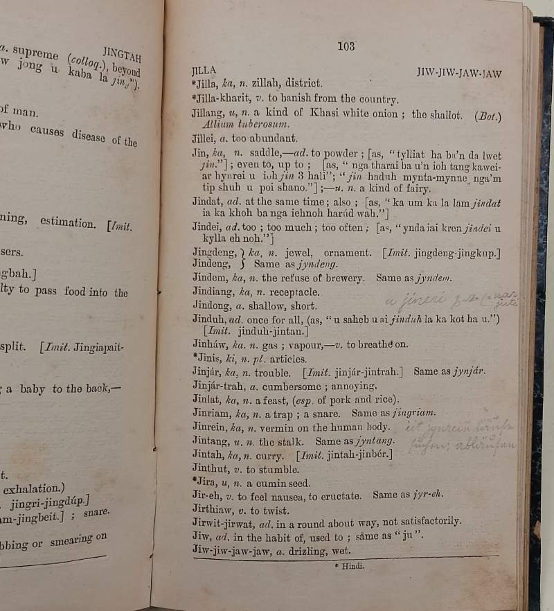 KHASI-ENGLISH DICTIONARY(1906)