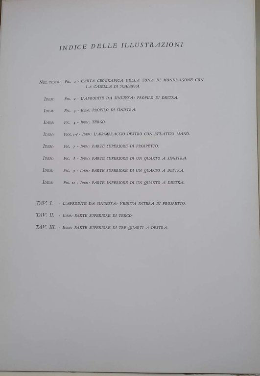 L'AFRODITE DA SINUESSA(1939)
