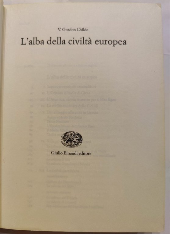 L'alba della civiltà europea