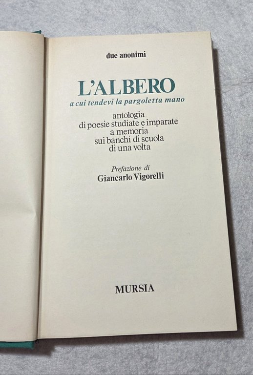 L' Albero a cui tendevi la pargoletta mano - Antologia … | Immagine Gallery 2