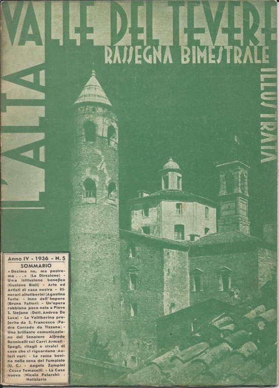 L'ALTA VALLE DEL TEVERE. RASSEGNA BIMESTRALE ILLUSTRATA. ANNO IV - … | Immagine Gallery 2