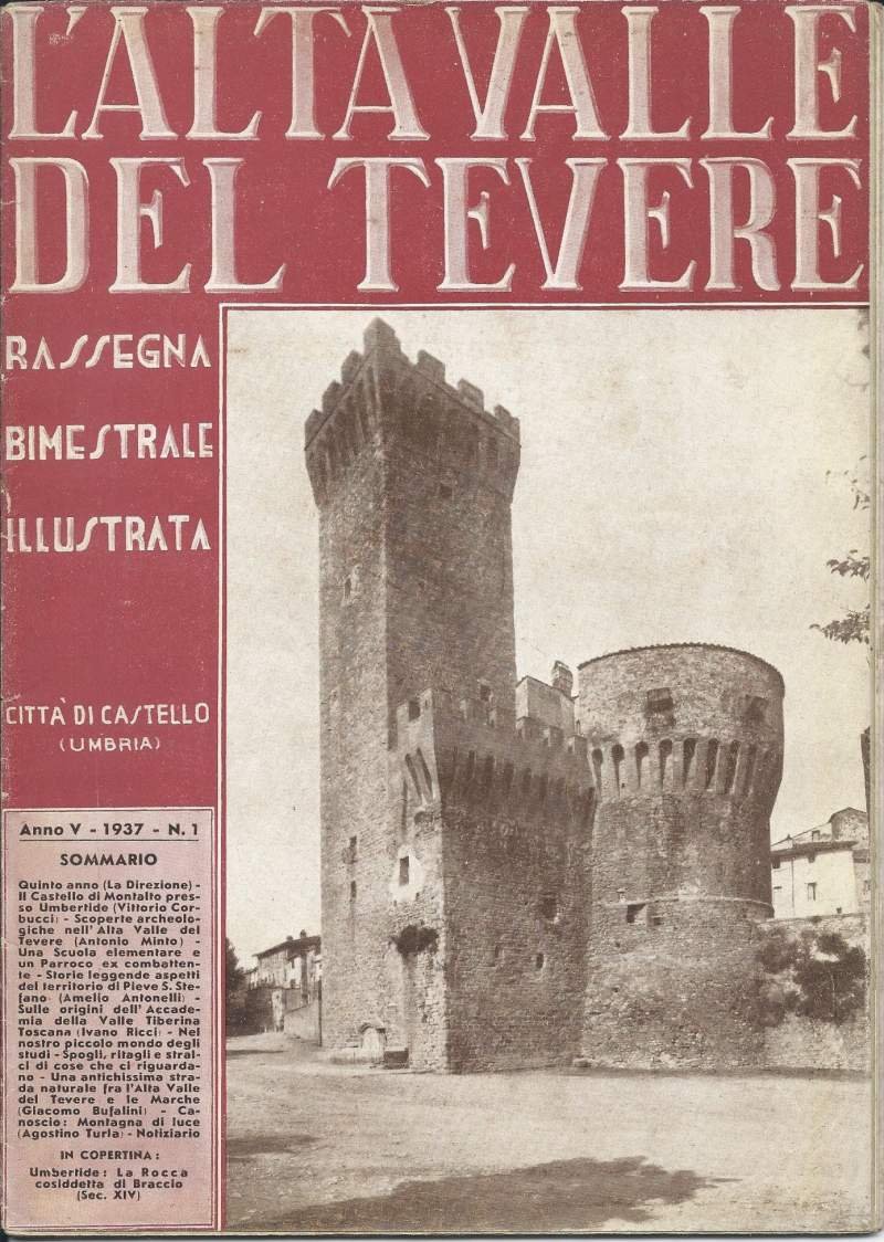 L'ALTA VALLE DEL TEVERE. RASSEGNA BIMESTRALE ILLUSTRATA. ANNO V - … | Immagine principale