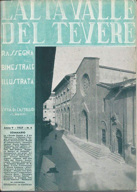 L'ALTA VALLE DEL TEVERE. RASSEGNA BIMESTRALE ILLUSTRATA. ANNO V - … | Immagine Gallery 2