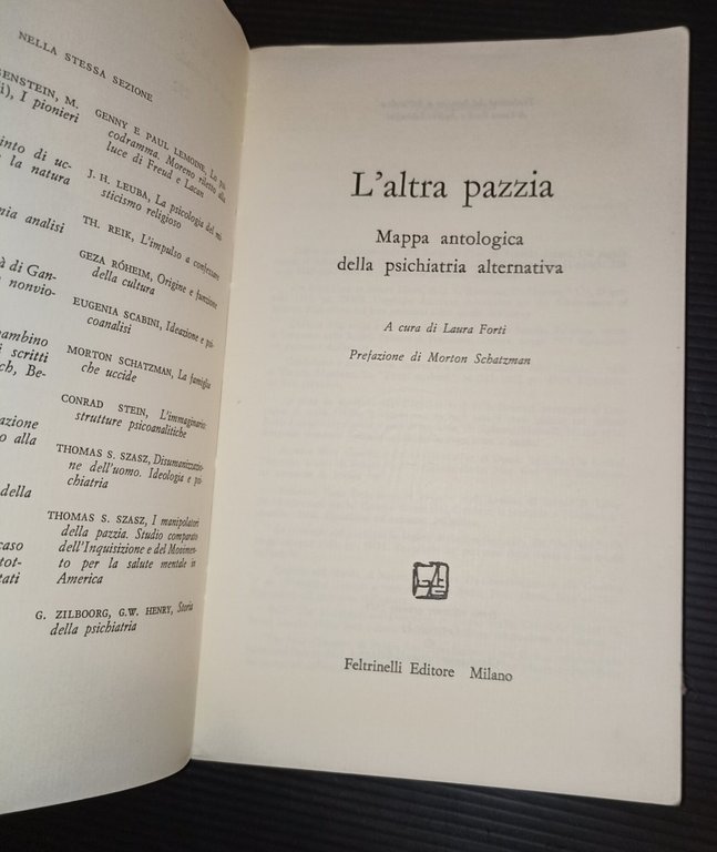 L' altra pazzia -Mappa antologica della psichiatria alternativa